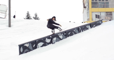スノーボード snowboard rail レール