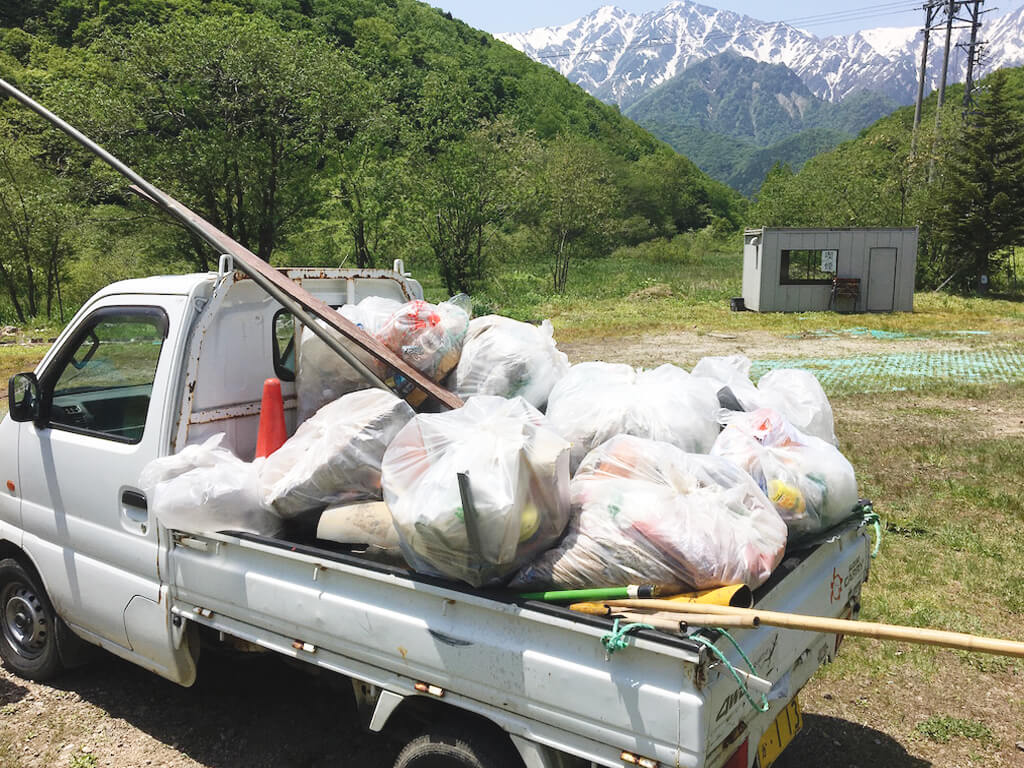 VOLCOM PATAGONIA MOUNTAIN CLEAN UP 鹿島槍