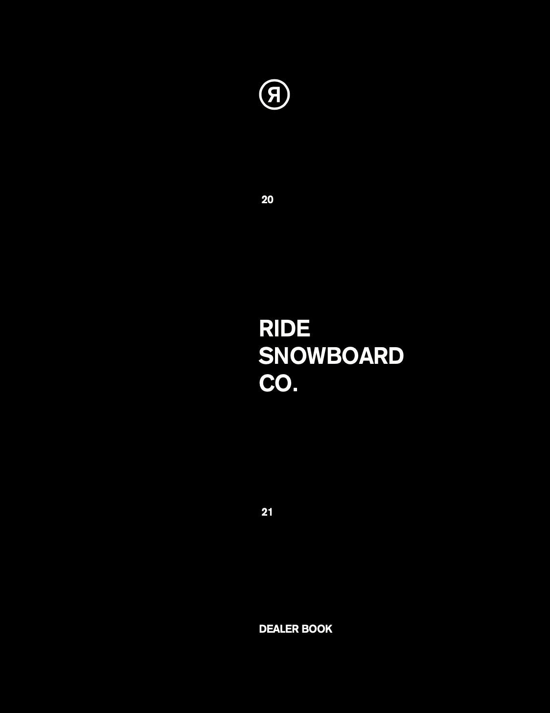 RIDE SNOWBOARDS 2020-21ブランドカタログ EPIC SNOWBOARDING MAGAZINE
